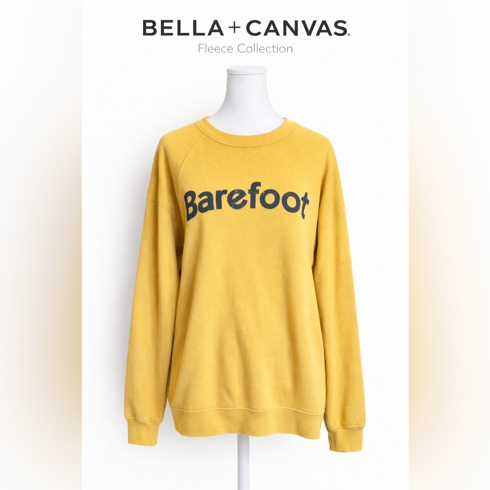 Bella Canvas Yellow Graphic Sweatshirt
